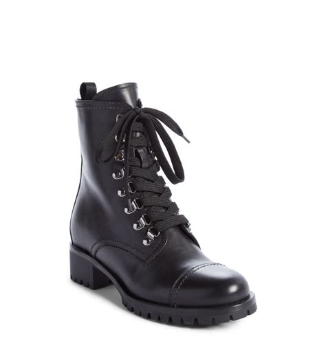 prada combat boots women's.